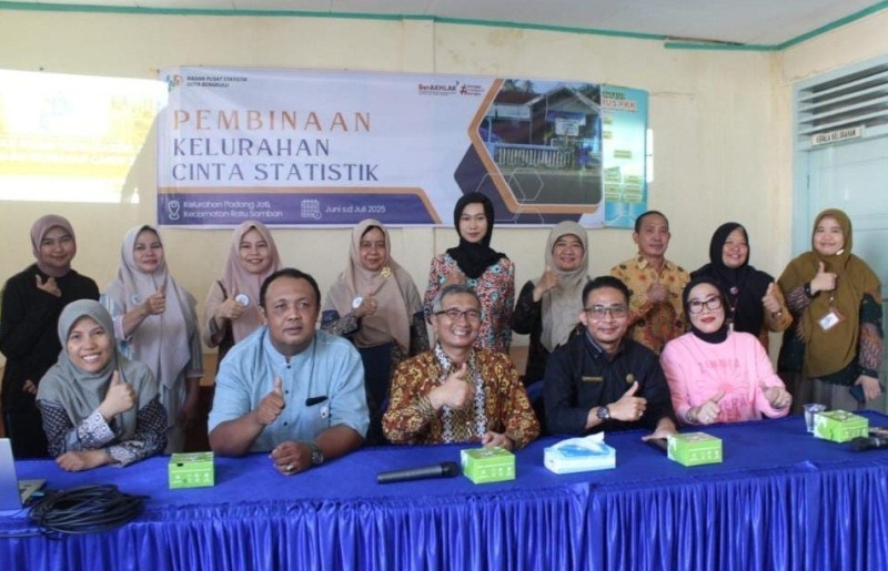 Agen Statistik Kelurahan Padang Jati Dikukuhkan, Wujudkan Kelurahan Cinta Statistik