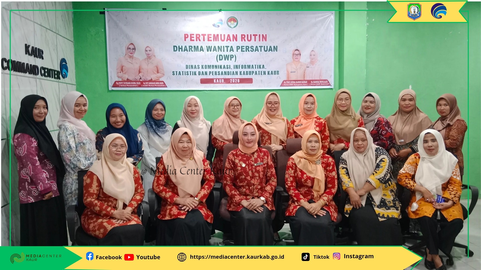 Dukung Kerja Suami, DWP Kominfo Kaur Gelar Pertemuan Rutin Bulanan
