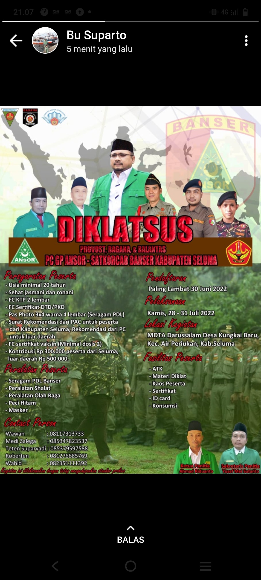 Diklatsus Banser, Datangkan Instruktur Nasional