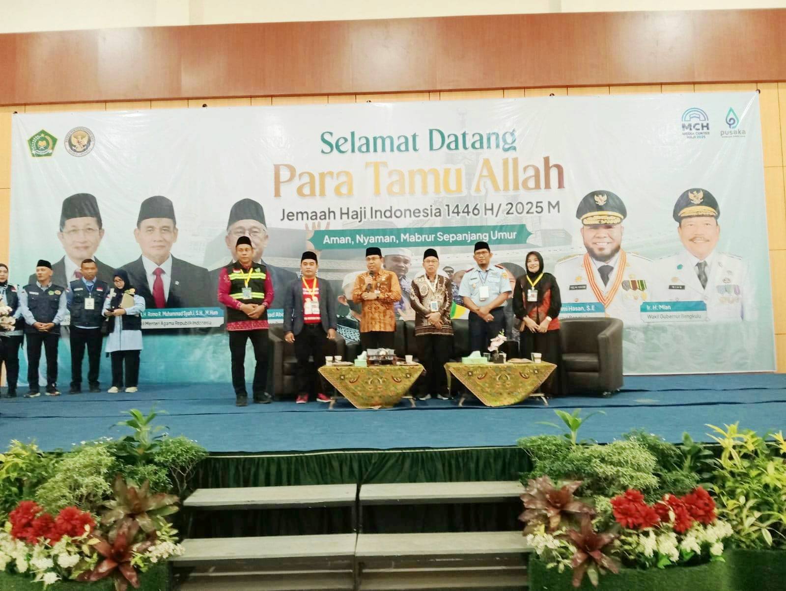 423 Jamaah Calon Haji Tiba di Embarkasi Antara Bengkulu