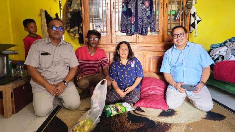 Dinsos  Cepat Tanggap,  Berikan Bantuan kepada  IRT  Korban Tabrak Lari