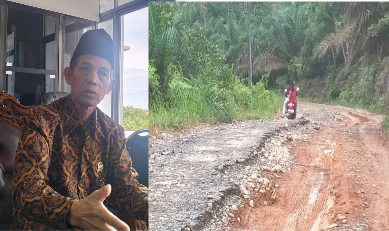 Ketua DPRD Mukomuko Prihatin dengan Kondisi Jalan Talang Buai 