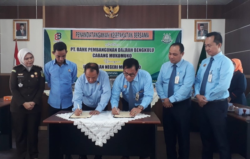 Bank Bengkulu Cabang Mukomuko dan Kejari Teken MoU, Ini Penjelasannya