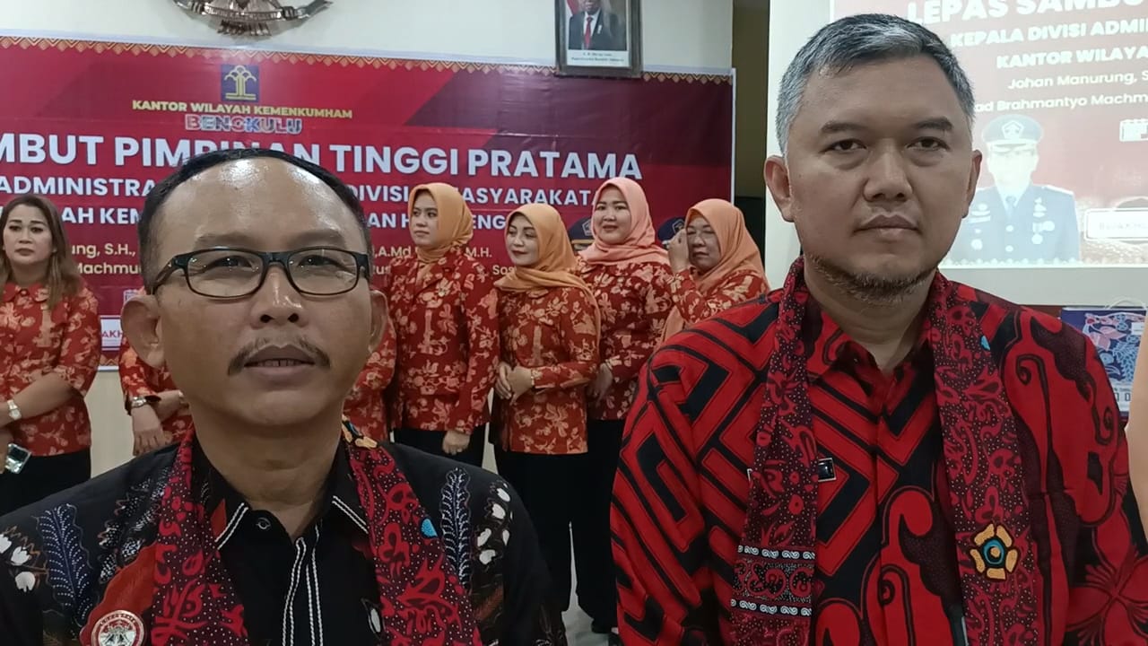  Dua Pejabat Baru Kemenkum HAM  Bengkulu Siap Bantu Raih Predikat WBK dan WBBM