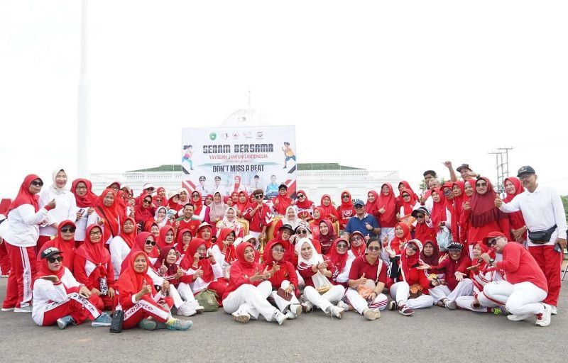 Warga Bengkulu Antusias Ikuti Senam Bersama