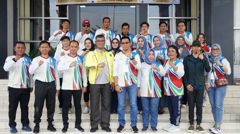 Penjabat Bupati Benteng Lepas 105 Atlet  Bertarung di Popda Provinsi Bengkulu