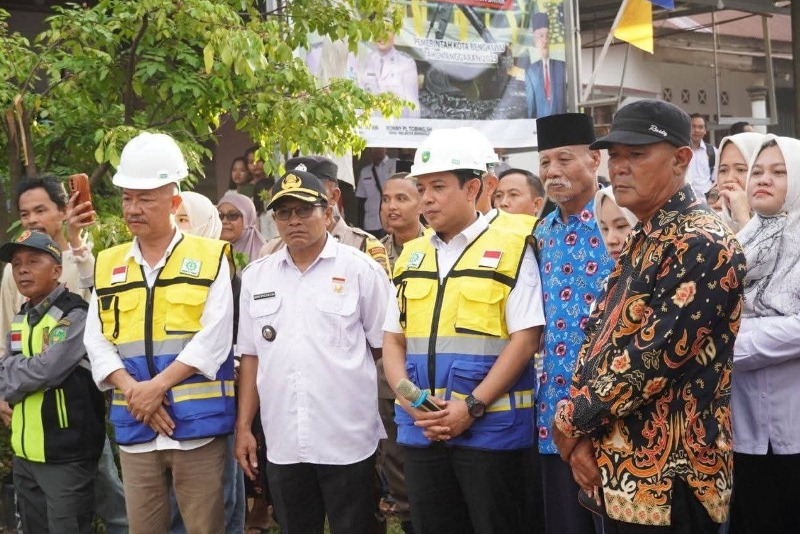 Walikota Bengkulu  Tinjau  Ground Breaking  Jembatan   di Pekan Sabtu