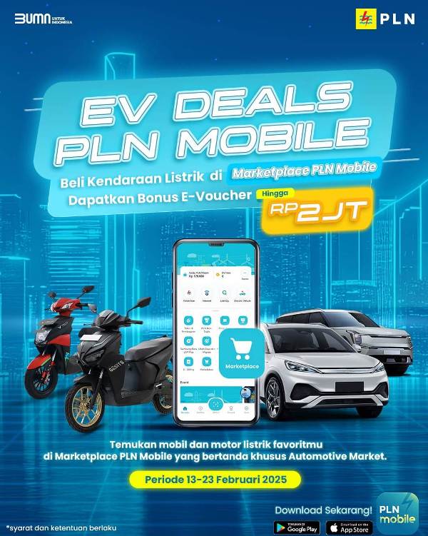 PLN Tebar Promo EV Deals Selama IIMS 2025, Beli Kendaraan Listrik Dapat E-Voucher Hingga Rp 2 Juta