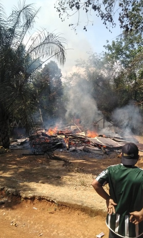 Kerugian Ditaksir Rp 70 Juta,  Rumah Warga Air Sebayur Ludes Terbakar 