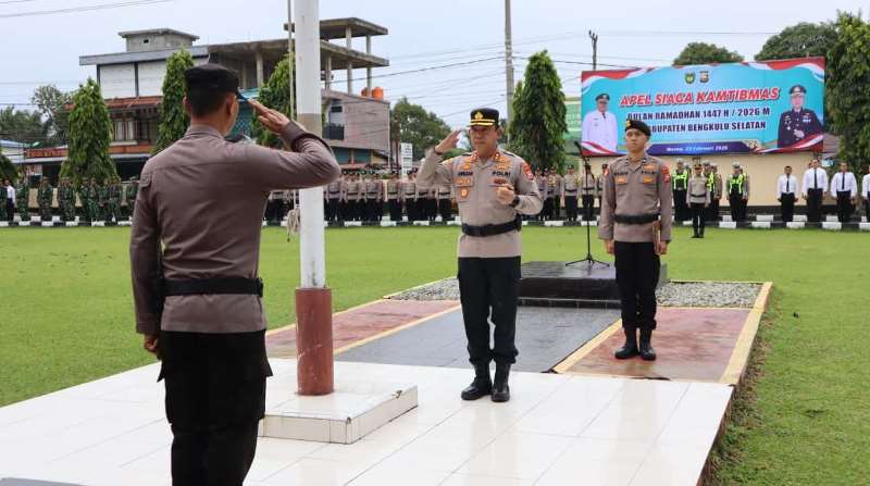 Polres Bengkulu Selatan Gelar Apel Siaga Kamtibmas