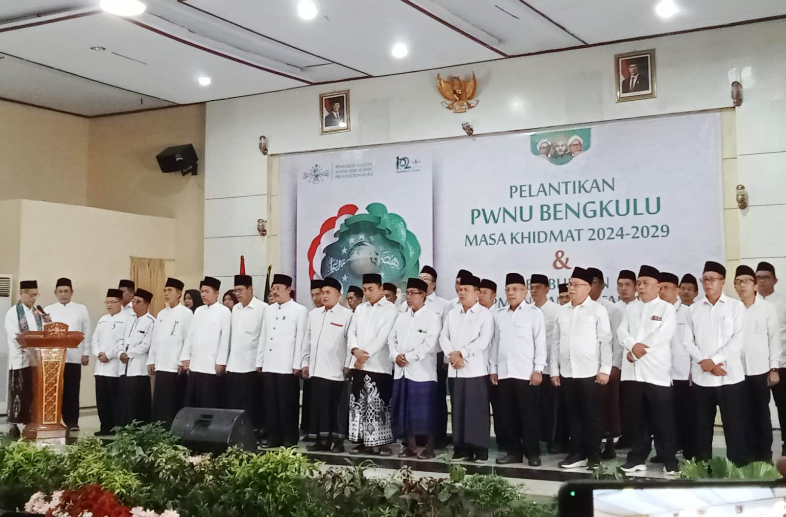 Akhirnya  Pengurus Wilayah Nahdlatul Ulama  Provinsi Bengkulu Dilantik