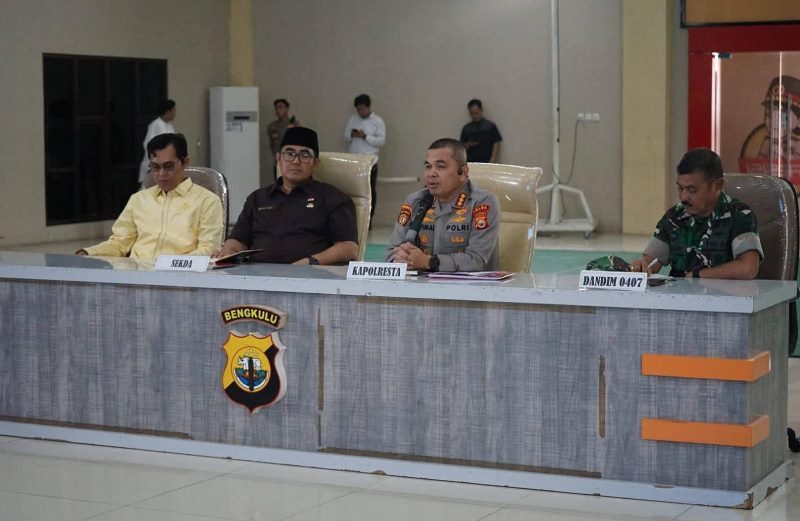 Pemkot dan Polresta Bengkulu Matangkan Persiapan Lebaran