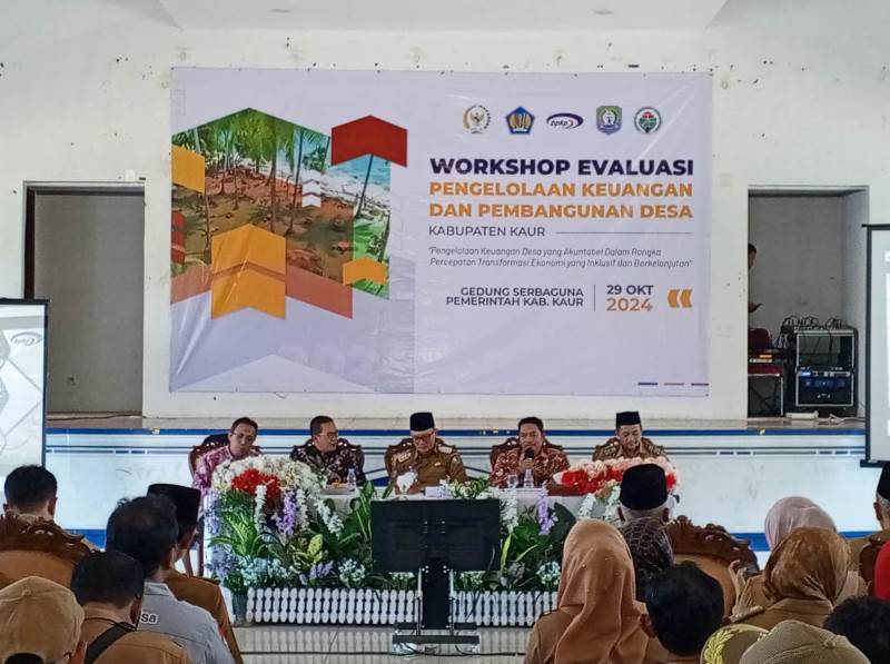 105 Kades Ikut Workshop Evaluasi Pengelolaan   Keuangan dan Pembangunan Desa Bersama BPKP