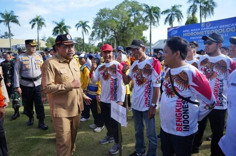 Bengkulu  Ada Potensi Bencana Hidrometeorologi, Pemerintah Provinsi Langsung Gelar Apel Siaga 