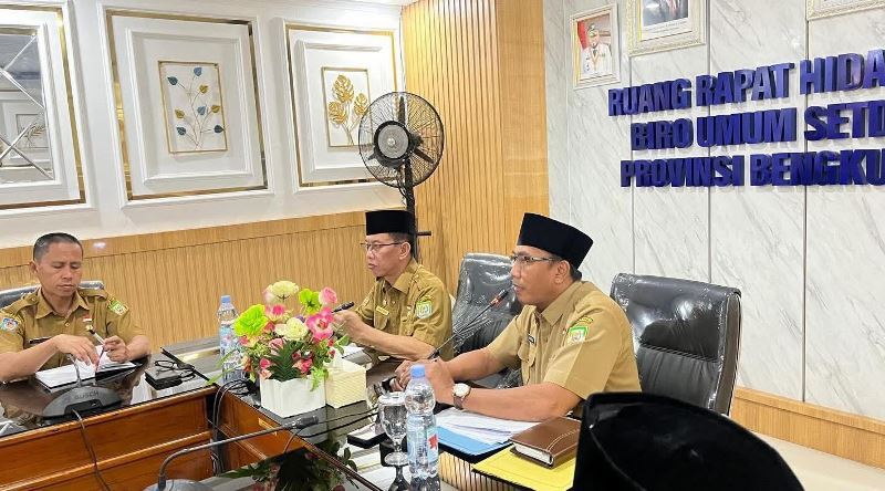 Cek Ombak,  Pemprov  Bengkulu Gelar Rapat Evaluasi Kebijakan WFA