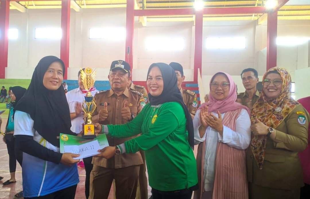 Sukasari Juarai Pertandingan Voli Putri Kabupaten Seluma