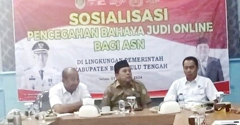 Pj Sekda Bengkulu Tengah Minta ASN Jangan  Main Judi Online