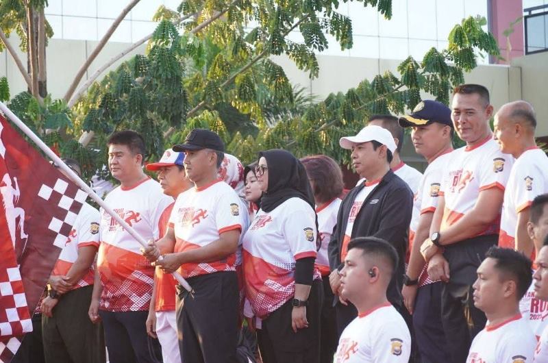 Walikota Bengkulu Hadiri Kegiatan Bhayangkara Run 2025