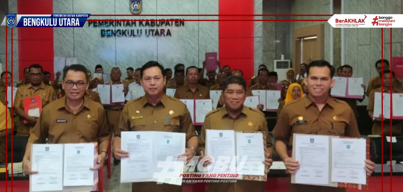 Pemkab Bengkulu Utara Lakukan Penandatanganan  Perjanjian Kinerja dan Pakta Integritas 2025