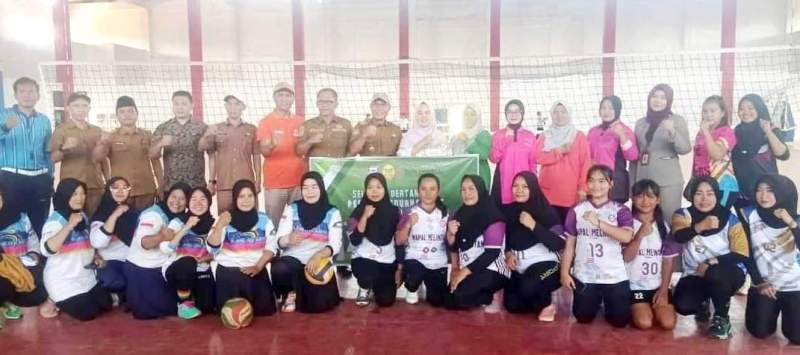 Diikuti 57 Tim, Persatuan Wanita Olah Raga Seluruh Indonesia Seluma Gelar Turnamen Bola Voli Lagi