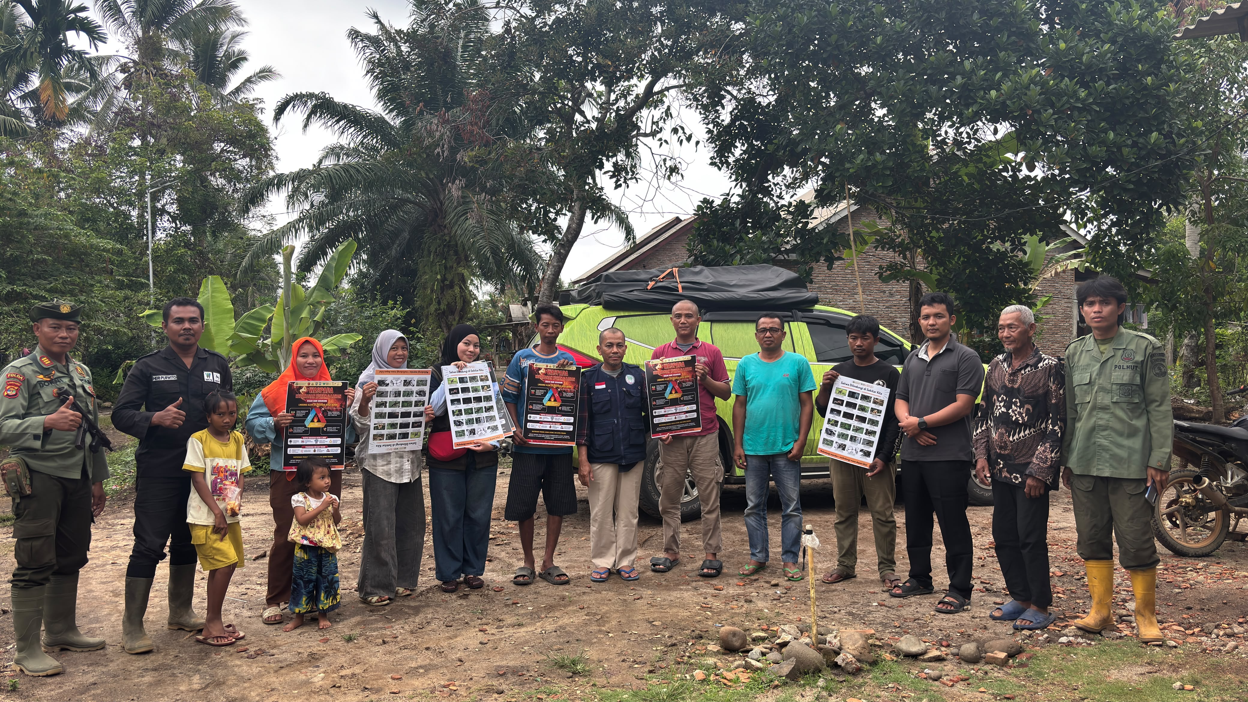 Cegah Karhutla dan Perambahan TNBBS, BBTNBBS-WCS Edukasi Warga di Kaur