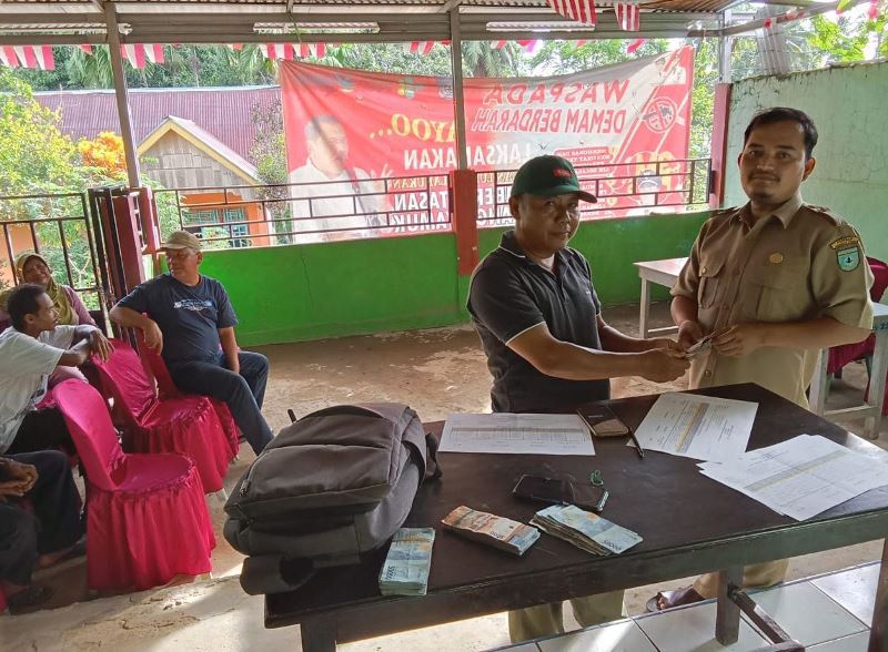 Baru Cair Akhir Tahun,  Pengurus Lembaga  Desa Jogja Baru Terima Honor