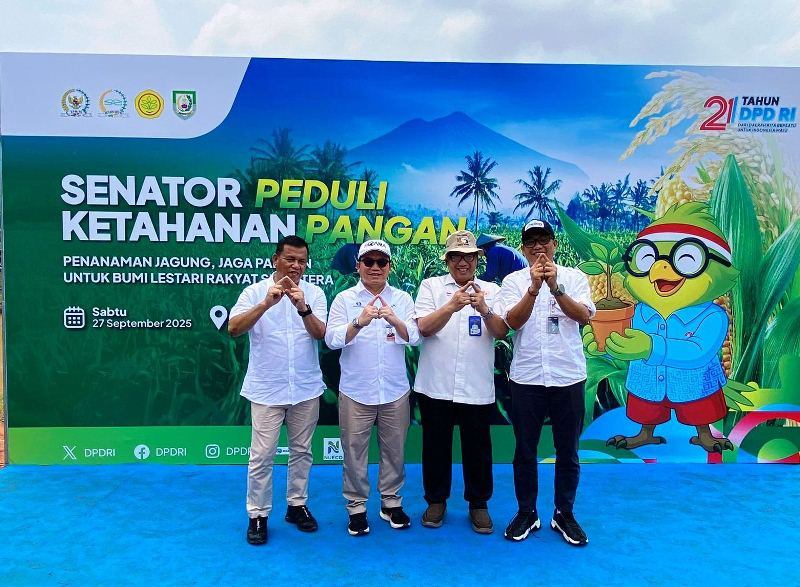 Canangkan Program Nasional, Senator Peduli Ketahanan Pangan Serentak di Empat Provinsi