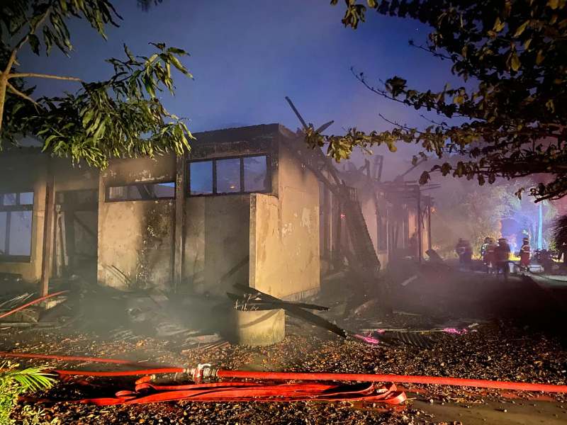 Tak Tertolong Lagi, Markas  Pramuka Bengkulu Hangus Terbakar