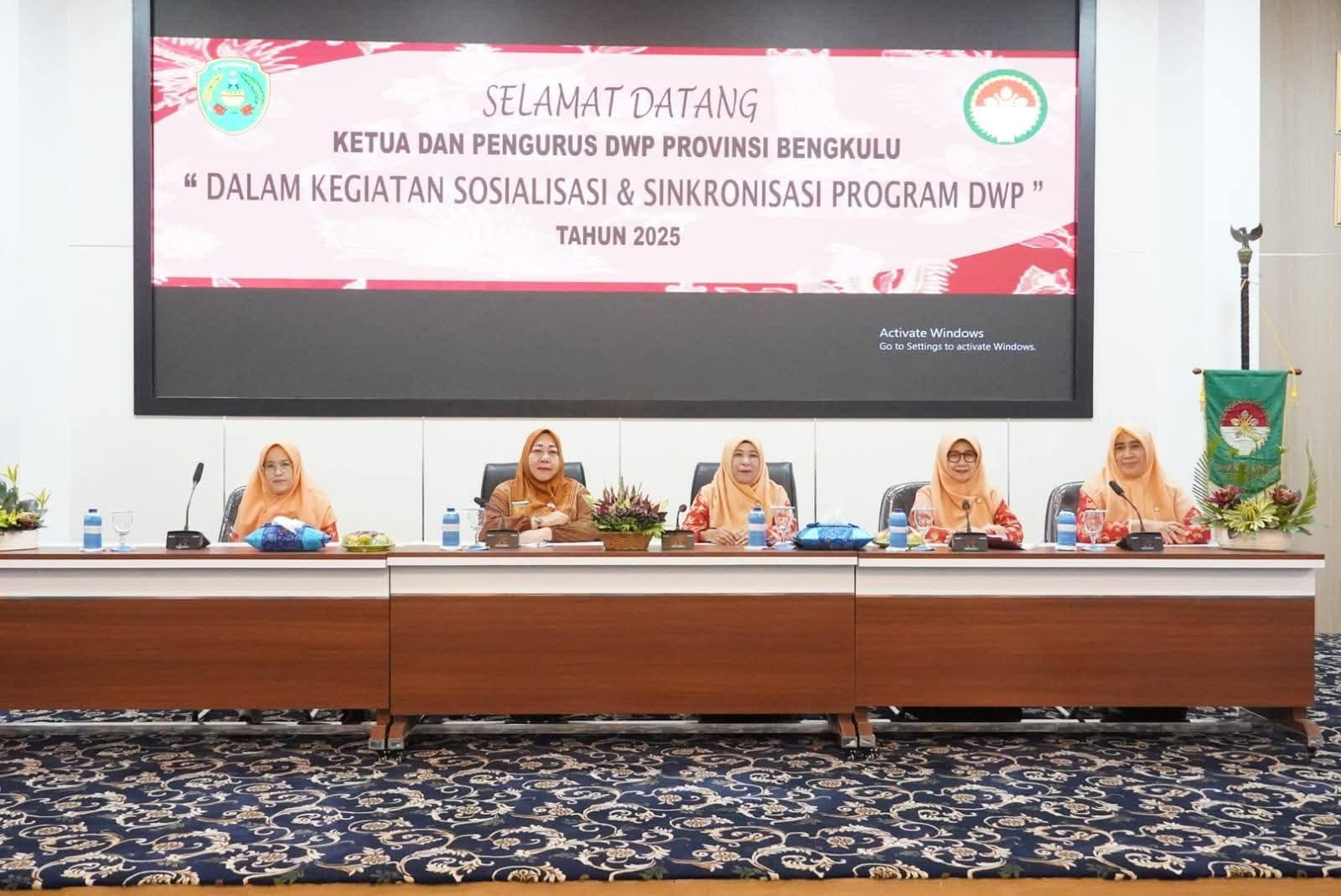 Sosialisasi dan Sinkronisasi, DWP  Provinsi Kunjungi DWP Kota Bengkulu