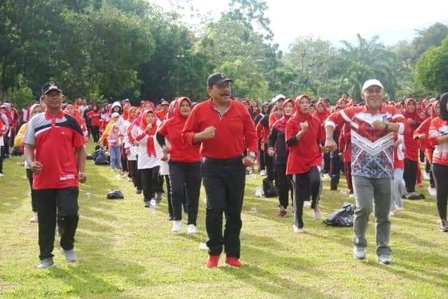 Akan Ditingkatkan, Bupati Mian Roadshow Senam Sehat 