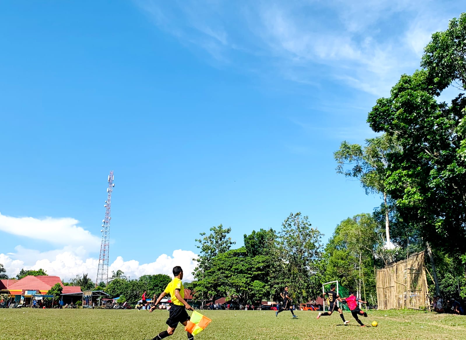 Unggul 1-0, Talang Alai VS Niur di Turnamen Sepak Bola Baliak Dusun Sindang Jaya Cup 1