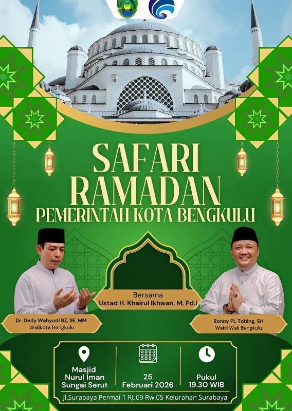 Pemkot Bengkulu Gelar Safari Ramadan di Masjid Nurul Iman