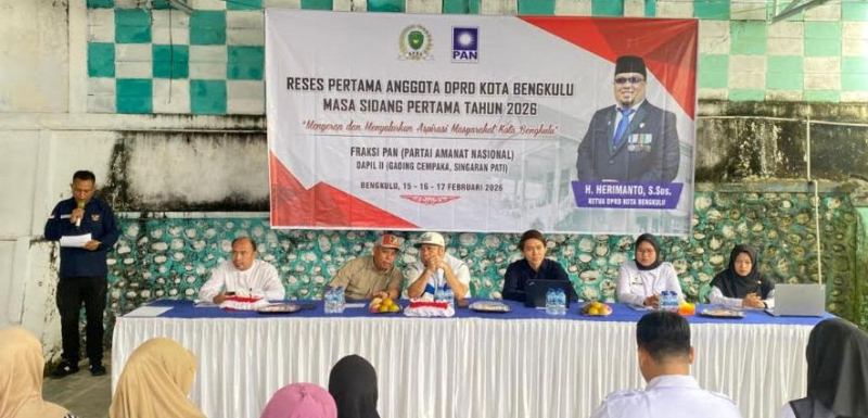 Peduli Kesehatan, Ketua DPRD Kota Bengkulu Gelar Reses Inovatif