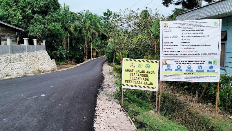 DAK Khusus Jalan di Kabupaten Mukomuko Sebesar Rp 18,2 Miliar,  Dua Kecamatan Jalannya Mulus