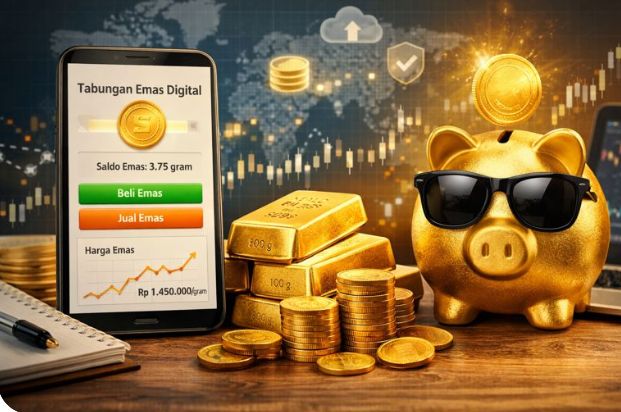 Tabungan Emas Digital Makin Diminati, Cara Mudah Investasi Aman Tanpa Modal Besar