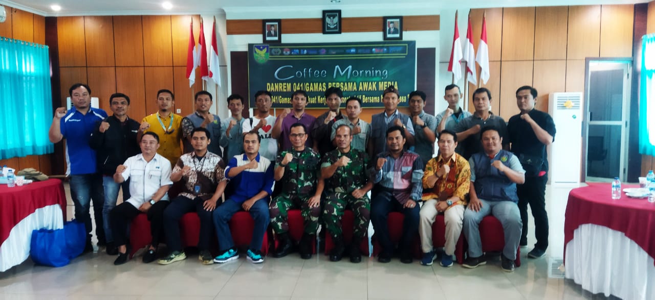  Korem 041/Gamas  Perkuat Silaturahmi dengan Wartawan