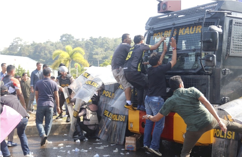 Polres Kaur Gelar Simulasi Sispam Kota Dalam Rangka Pengamanan Pilkada Serentak Tahun 2024 