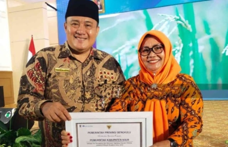 Kabupaten Kaur Terima Penghargaan TP2DD Terbaik Tingkat Provinsi Bengkulu