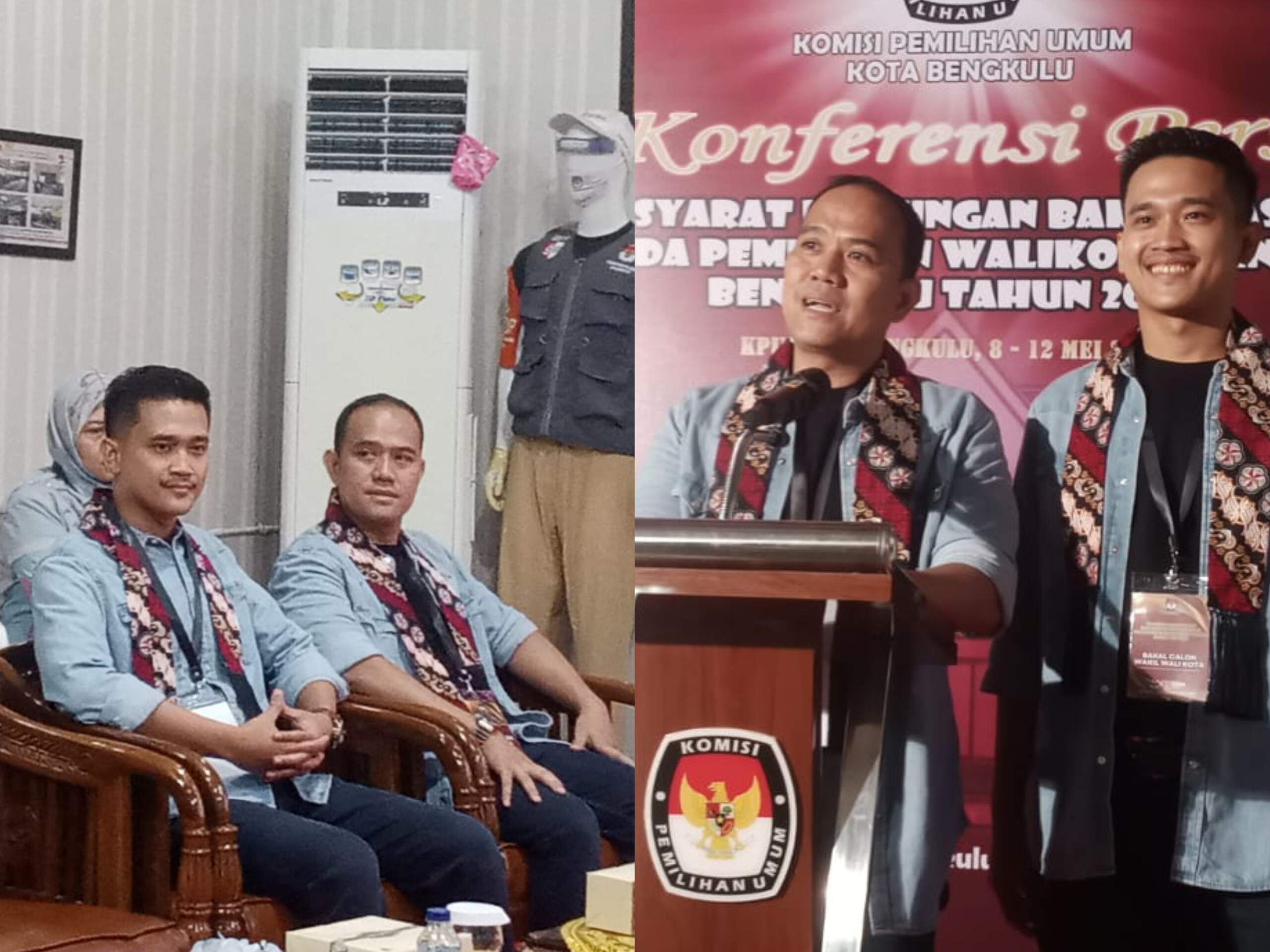 Ariyono-Harialyyanto Serahkan Syarat 23.509 KTP Dukungan ke KPU untuk Maju Pilwakot Bengkulu Jalur Independen