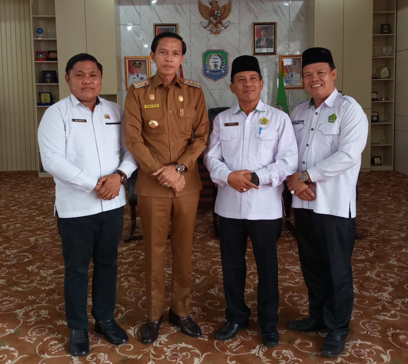 Kepala Kemenag Kaur Kunjungan Perdana Ke Bupati, Siap dukung program pembangunan