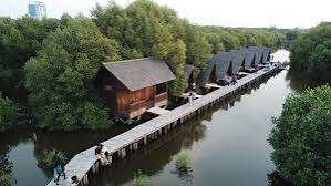 Taman Wisata Mangrove Angke Kapuk terletak di Jl. Kamal Muara Garden House, District. Penjaringan, Jakut