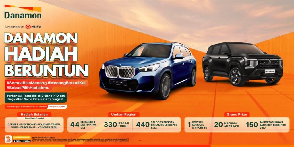 Danamon Hadiah Beruntun 5.0 Hadir dengan Tiga Skema Baru dan Hadiah Lebih Banyak
