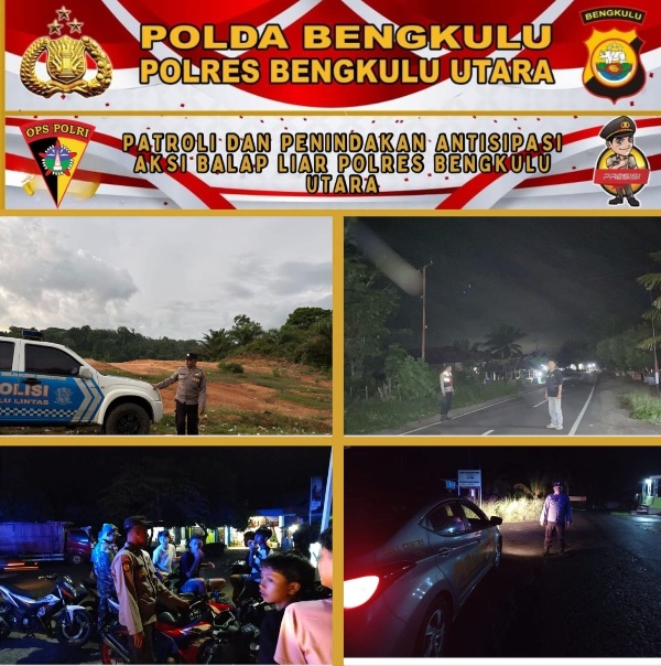 Jajaran Polres Bengkulu Utara  Lakukan Patroli Subuh