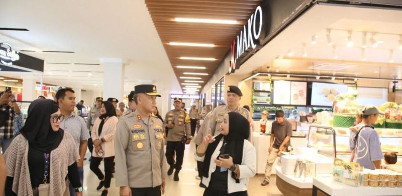 Jamin Keamanan Warga, Kapolda Bengkulu Cek Situasi Bencoolen Mall