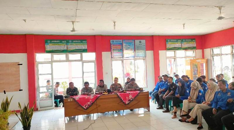 Kapolsek  Hadiri Rapat Pleno Terbuka di Kecamatan Ketahun dan Pinang Raya