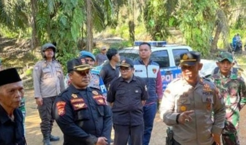 Lagi, Polsek Ketahun Bersama Tripika Imbau Pemilik Warem di Jalan Tambang Ditutup Dulu