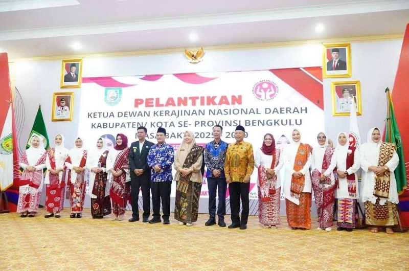 Dilantik, Dian Fitriani Wahyudi Terpilih jadi Ketua Dekranasda Kota Bengkulu