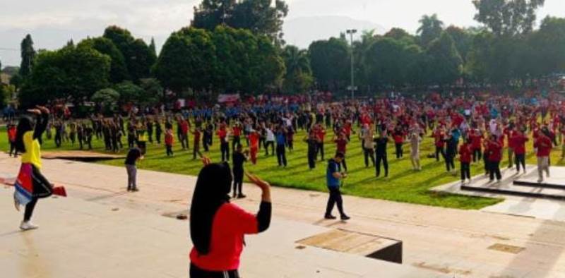 Bengkulu Utara Gelar Apel  dan Lomba Bersama di Alun-Alun Rajo Malin Paduko