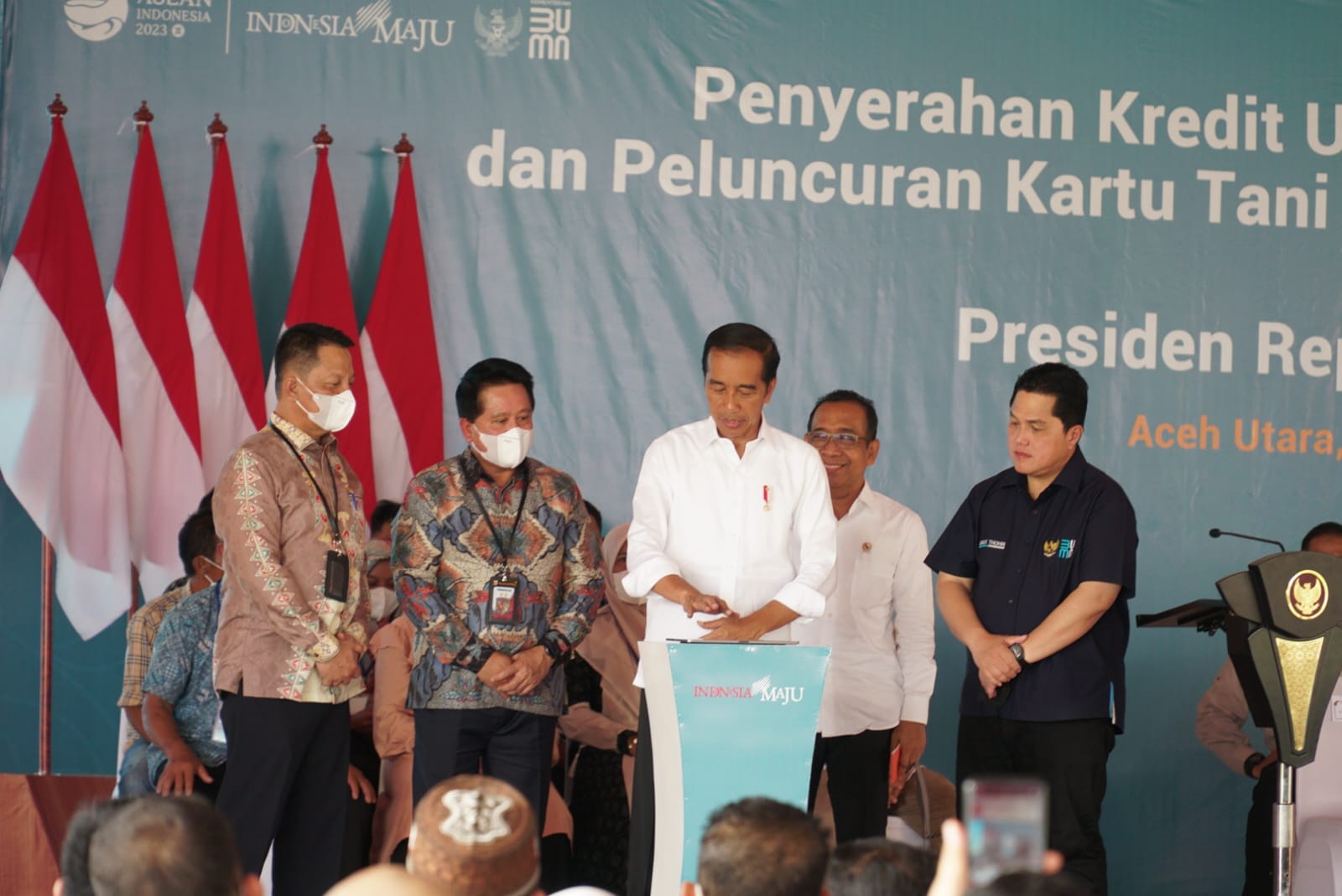  Presiden Jokowi Luncurkan Kartu Tani Digital dan KUR BSI di Aceh, Untuk Ketahanan Pangan