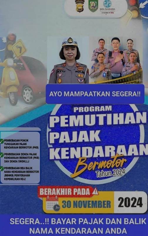 Kasat Lantas Polres BU Ajak   Masyarakat Manfaatkan Program Pemutihan Pajak Kendaraan Bermotor 